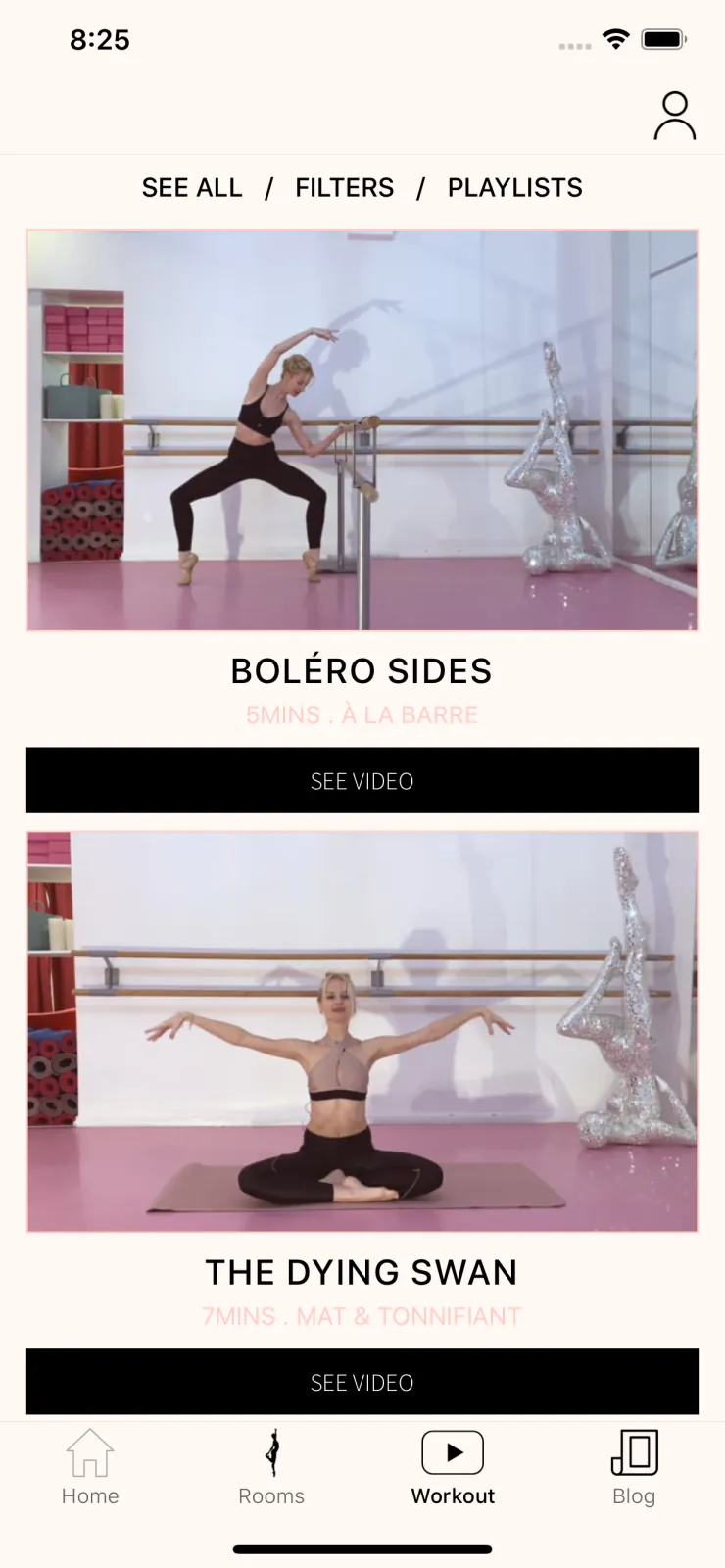 Capture du projet Fit'Ballet Mobile : fit ballet mobile videos