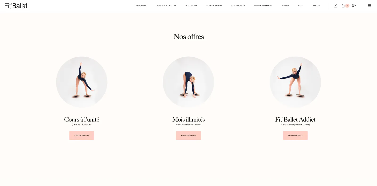 Capture du projet Fit'Ballet : fit ballet offres