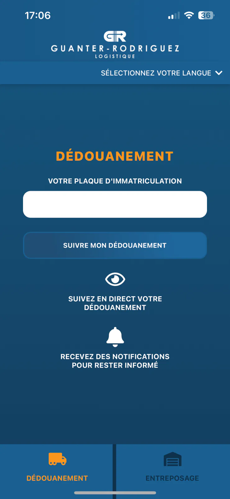 Capture du projet GR Logistique : capture 3