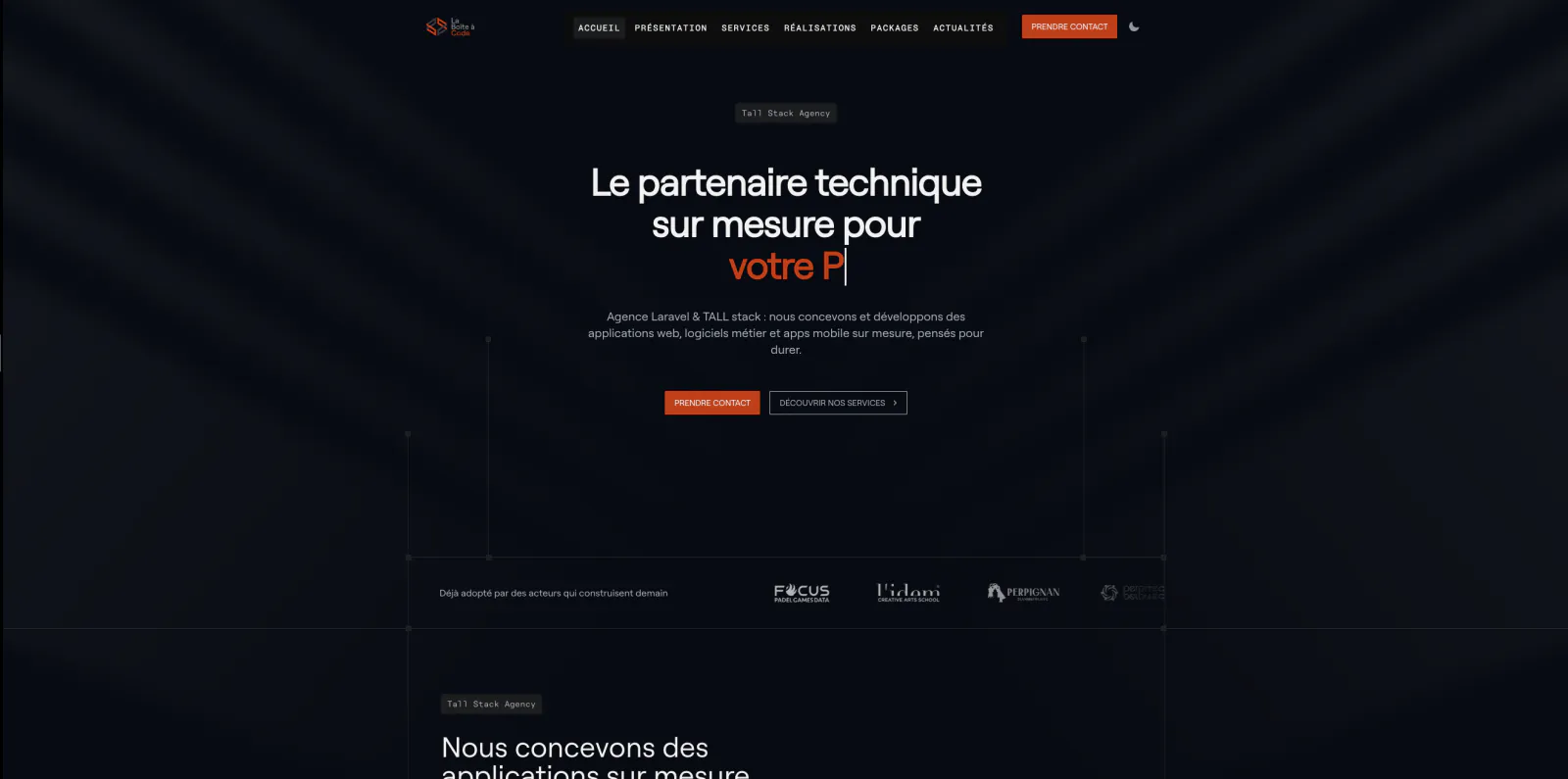 Aperçu du projet La Boîte à Code