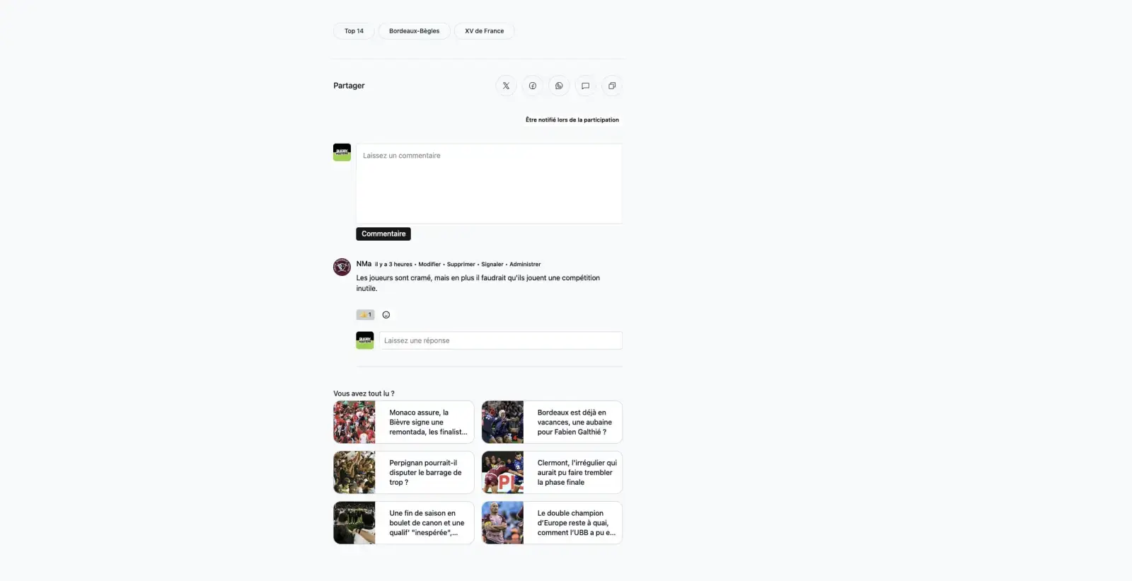 Capture du projet Le Rugbynistère 2026 : le rugbynistere commentaires