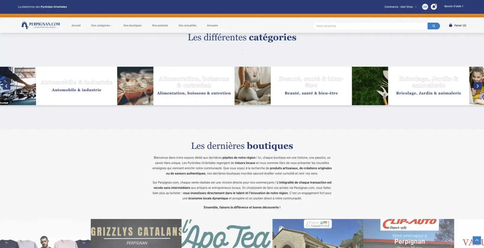 Aperçu du projet Perpignan Marketplace