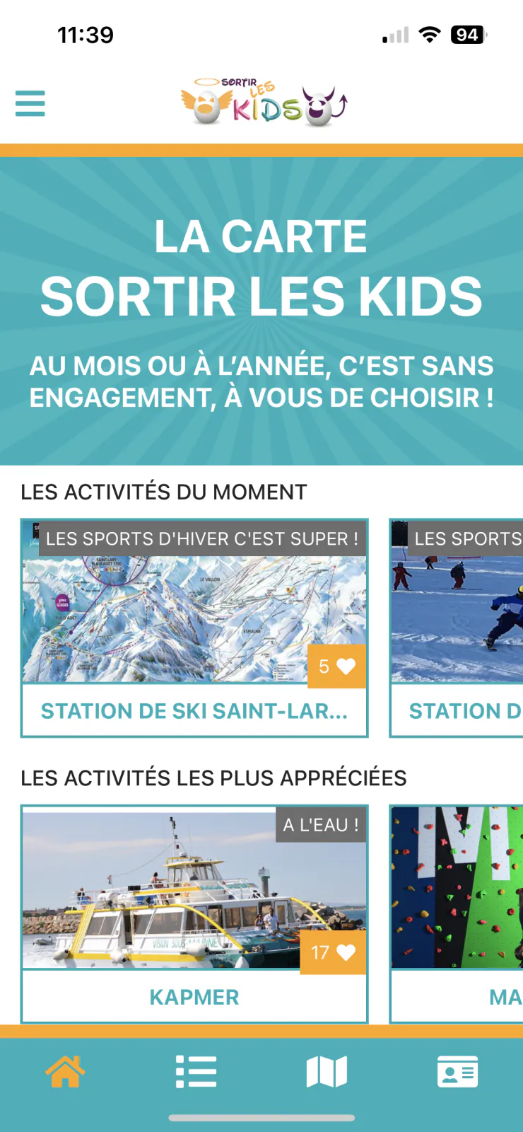 Capture du projet Sortir Les Kids V2 : capture 1