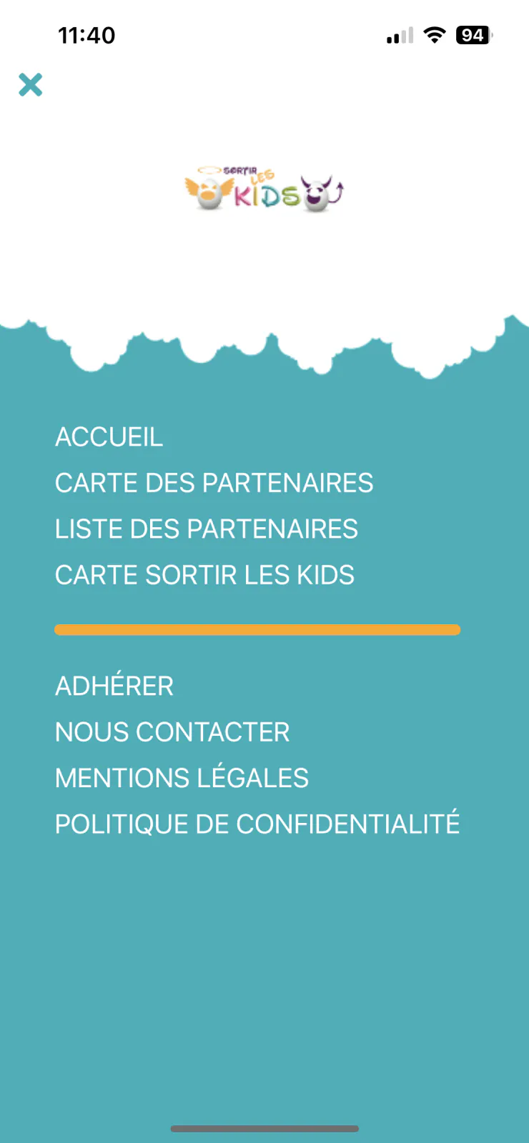 Capture du projet Sortir Les Kids V2 : capture 2