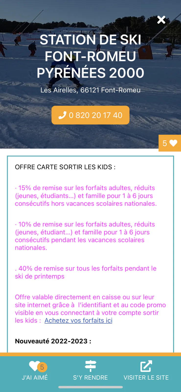 Capture du projet Sortir Les Kids V2 : capture 5